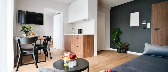 Apartment for 5 - living room and kitchen