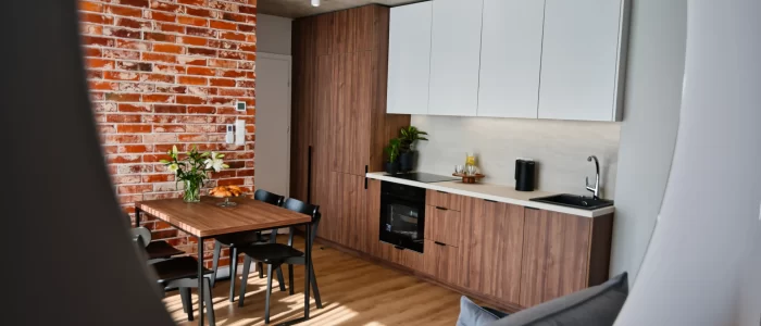 Apartment for 6 - kitchen in the mirror